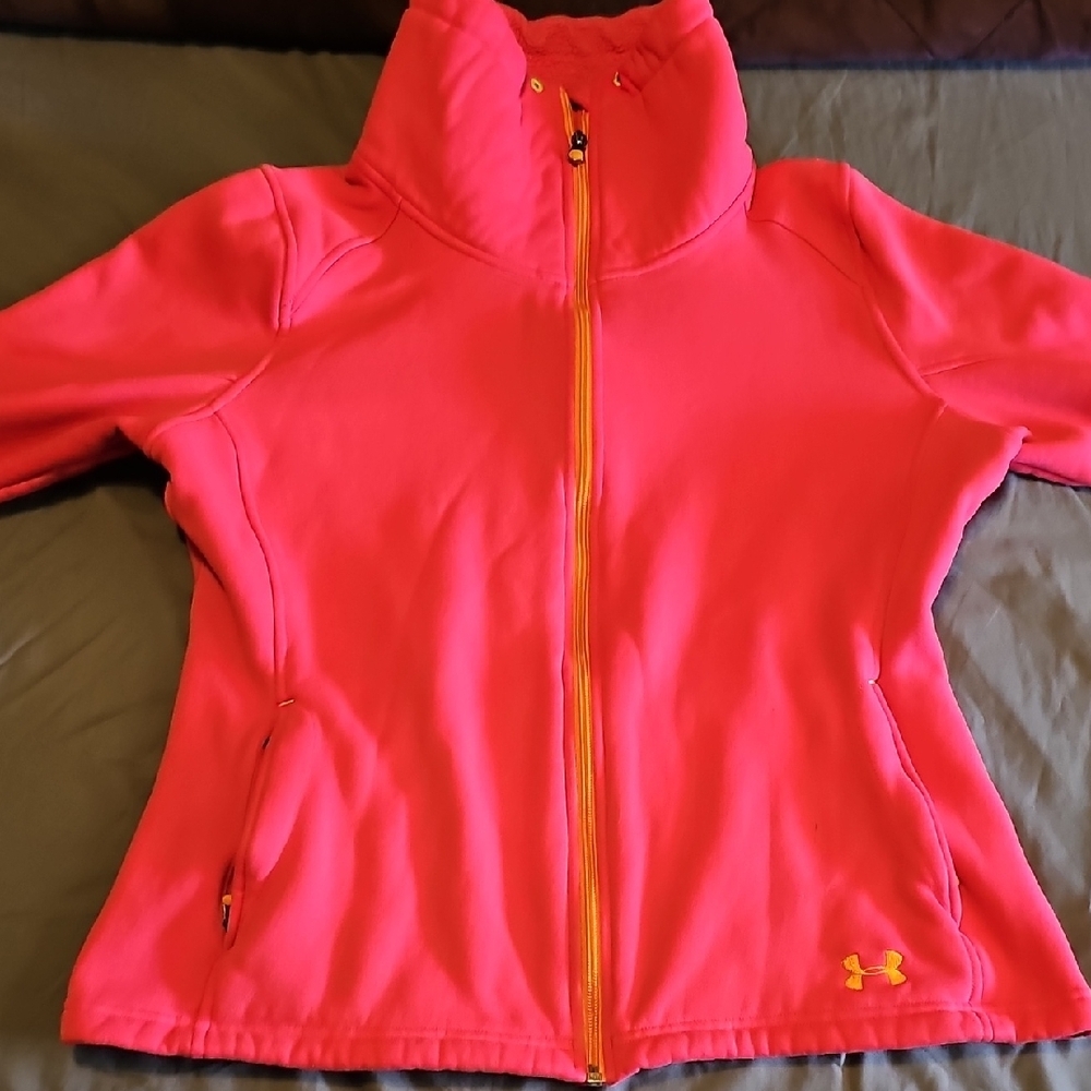 Under Armour Pink Cowl Neck Sweater with Performance Fabric